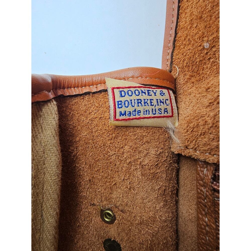 Vintage Dooney & Bourke All-Weather Yan Leather Carrier Bag w/Shoulder Strap - Picture 12 of 16